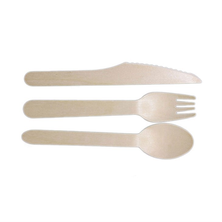 Disposable Wooden Cutlery Set With Logo