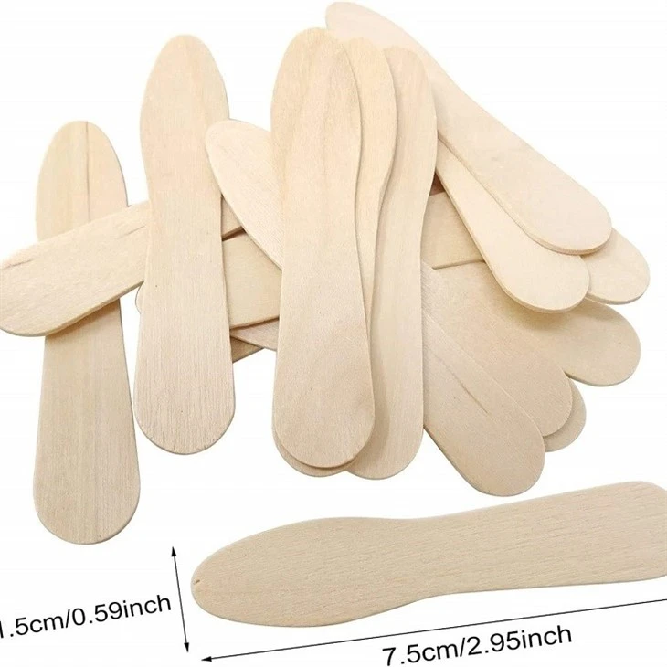 Ice Cream With Wooden Spoon