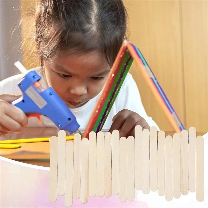 Wooden Craft Sticks, Large Popsicle Sticks For Crafts.ice Cream Stick