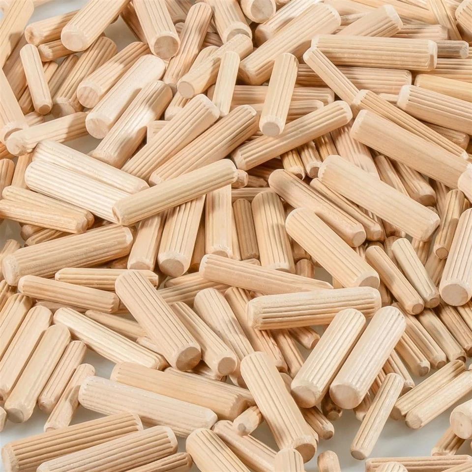 8x35mm Dowel Pins,Fluted Dowel Joints For Grooved Woodworking Furniture Craft