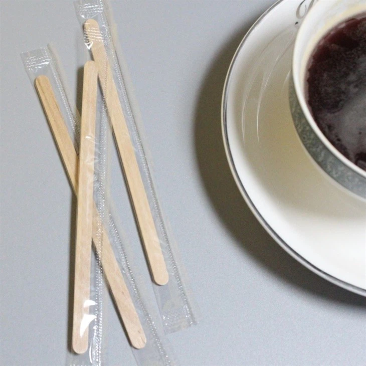 Individually Wrapped Coffee Stirrers 115*5.5*1mm Eco-Friendly |Senyang