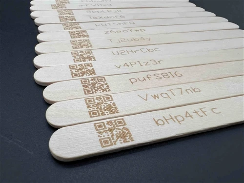 An Ice Cream Stick With A Digital ID: Senyangwood Laser Engraving Now Support...