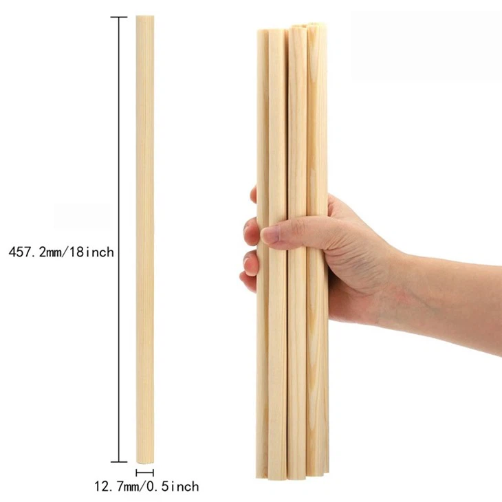 Wooden Dowel Rod 1/2 X 18